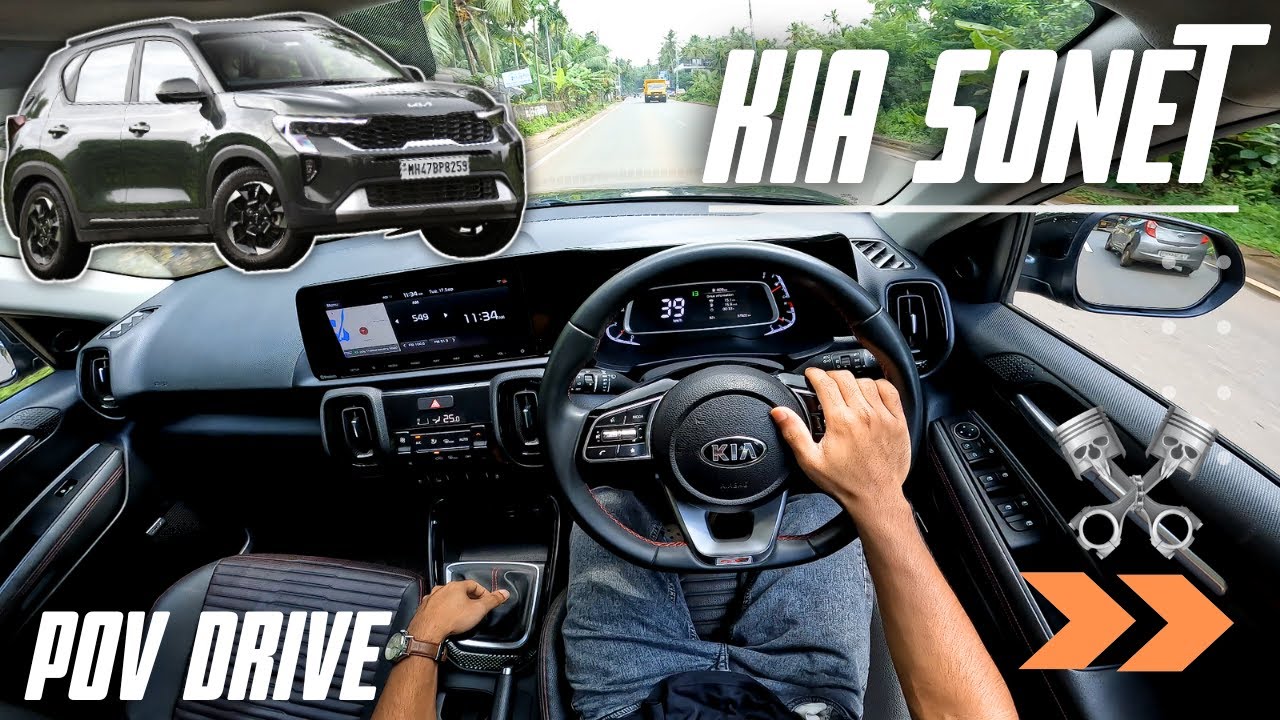 2024 KIA SONET GT LINE | 1.5 L DIESEL 115BHP | KIA SONET 2024 POV | POV Drive |  #kiasonet #kia