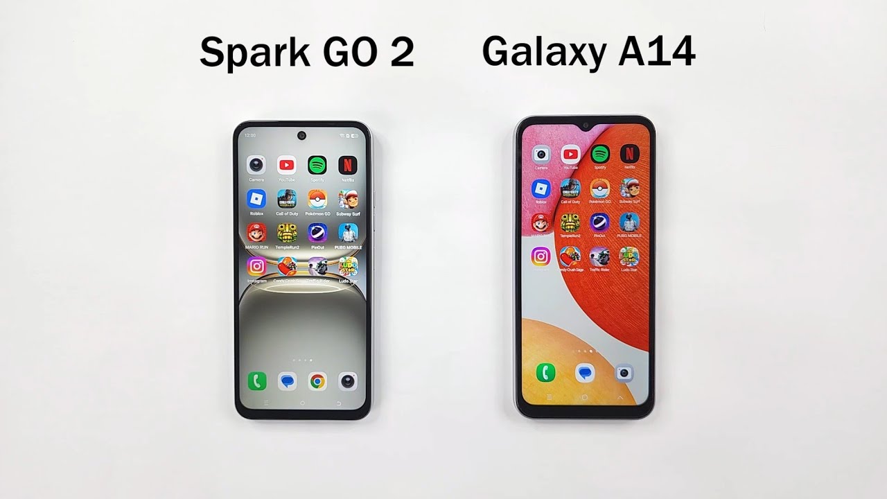 Samsung A14 vs Tecno Spark GO 2 - SPEED TEST 🔥