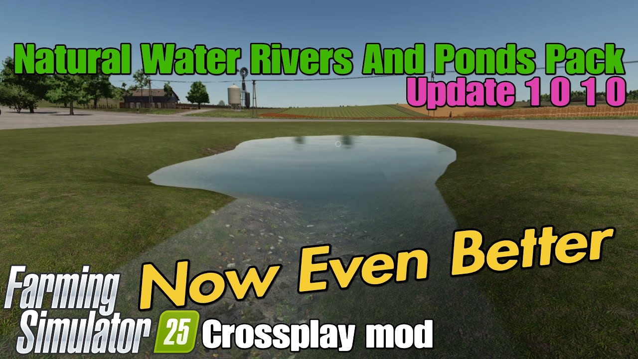 Natural Water Rivers And Ponds Pack / FS25 UPDATE Dec24/24