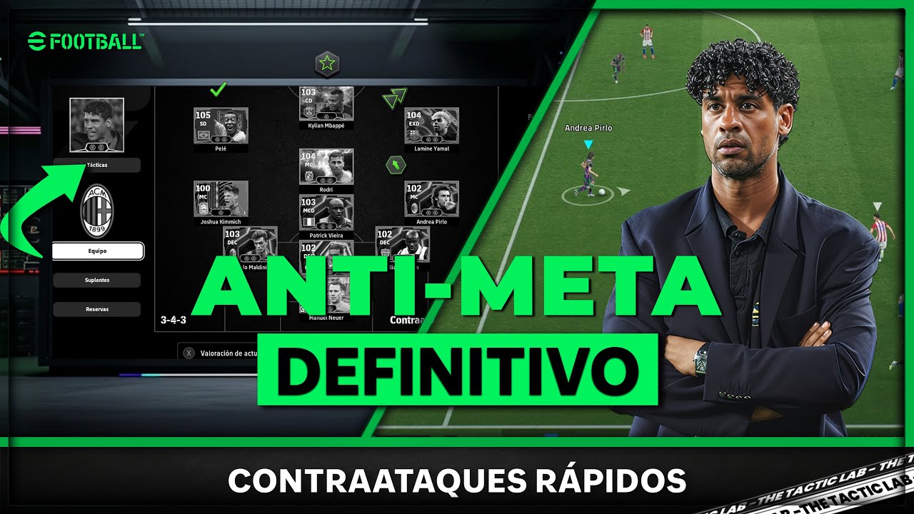 La Táctica 3-4-3 que ROMPE el META en eFootball 26