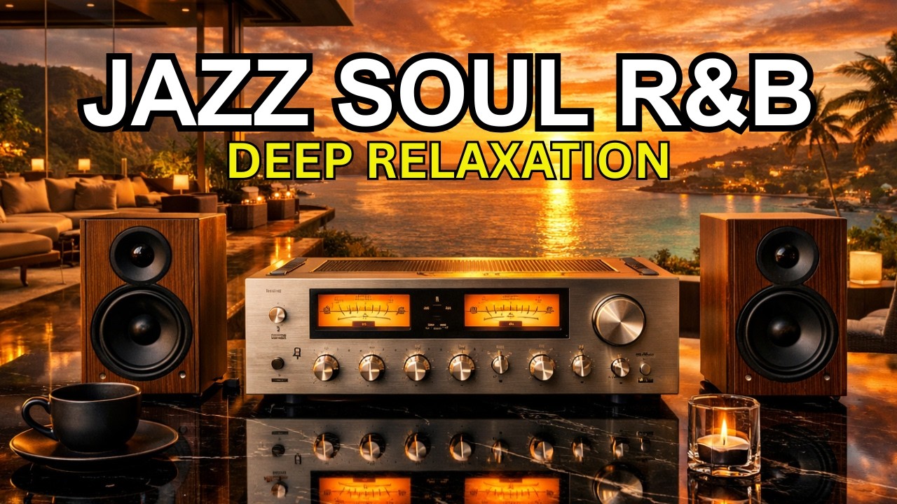 Smooth Jazz x Soulful R&B 💚 90s Style Study & Relaxation – Vintage Cozy Sax & Soul Chill Playlist