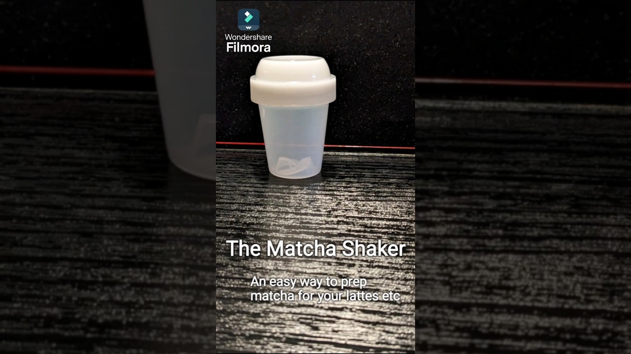 The Matcha Shaker. So easy to use! Makes matcha lattes so much easier to prepare!