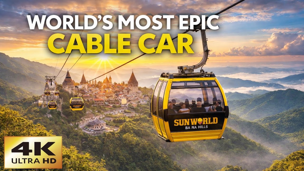 WORLD’S MOST EPIC CABLE CAR | Sun World Ba Na Hills Vietnam 🇻🇳 Full Ride
