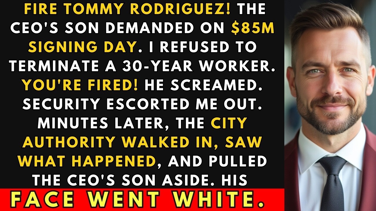 CEO's Son Fired Me For Protecting A Worker On $85M Deal Day &mdash; City Authority Walked