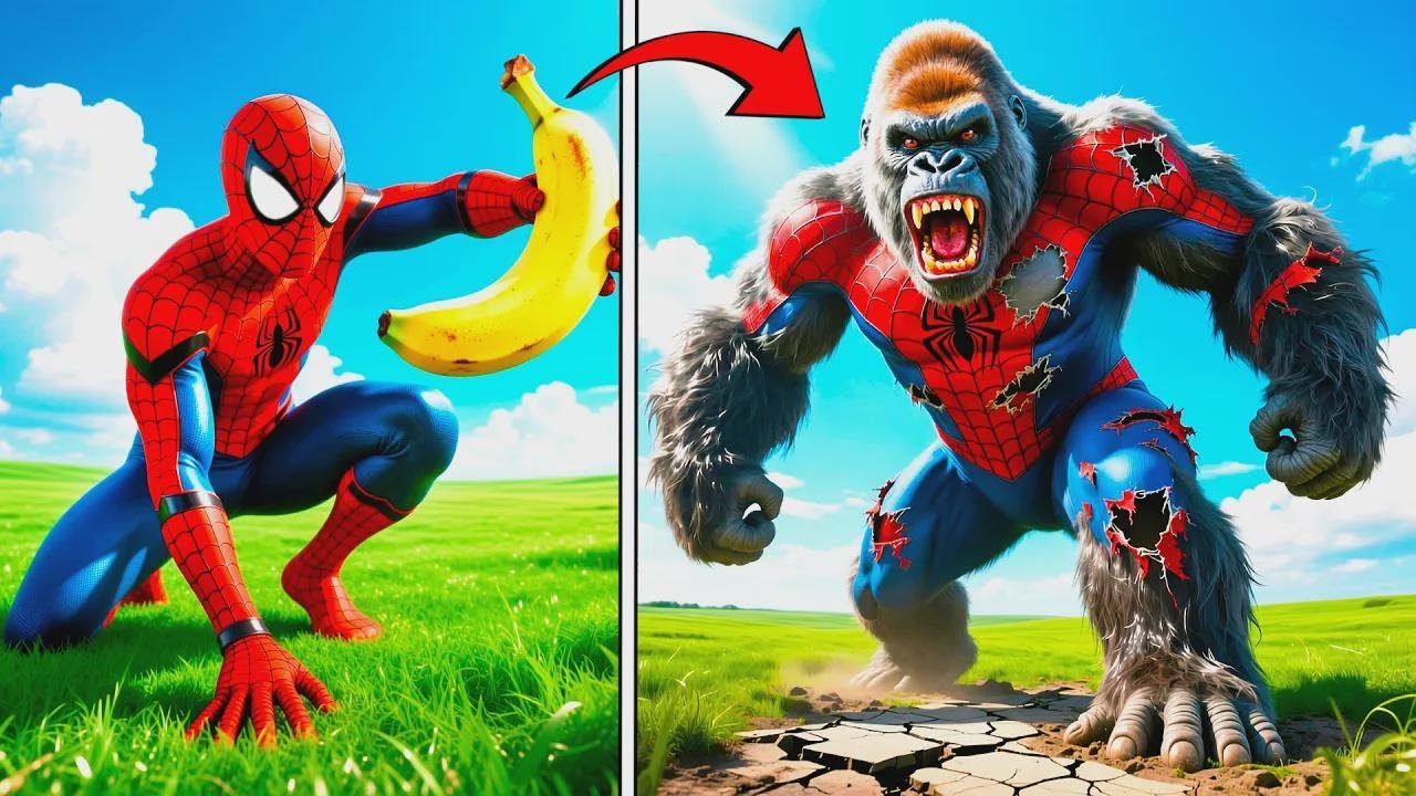 Upgrading Spider-Man into King Kong in GTA 5! Evolution vs Venom in GTA Online