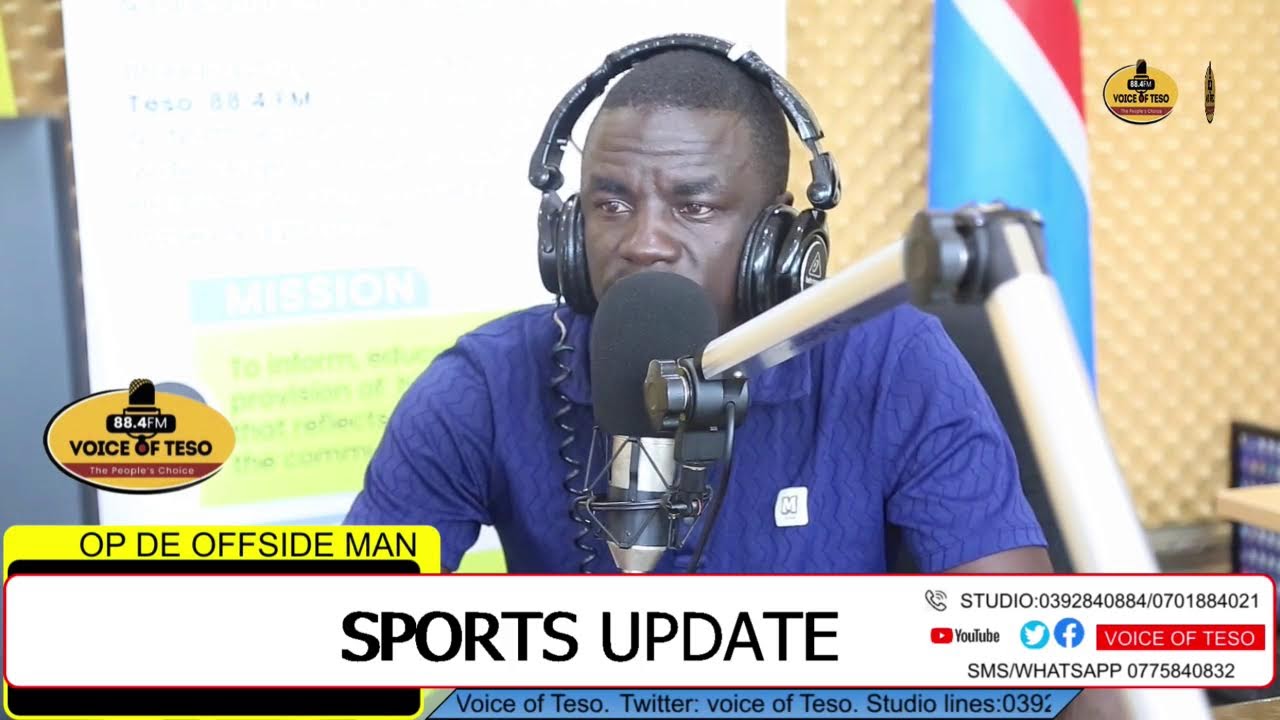 SPORTS UPDATE WITH OP DE OFFSIDE MAN   @VOICEOFTESOLIVE