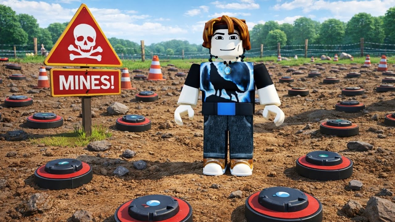 Mayın 💥🔥 tarlasında hayatta kalabilecek 🤔 miyim Roblox 🎉