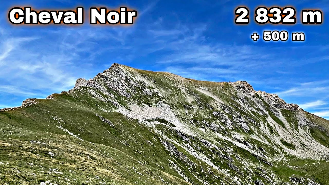Vue panoramique au sommet du Cheval Noir [2 832 m] + 500 m avec mon DJI !