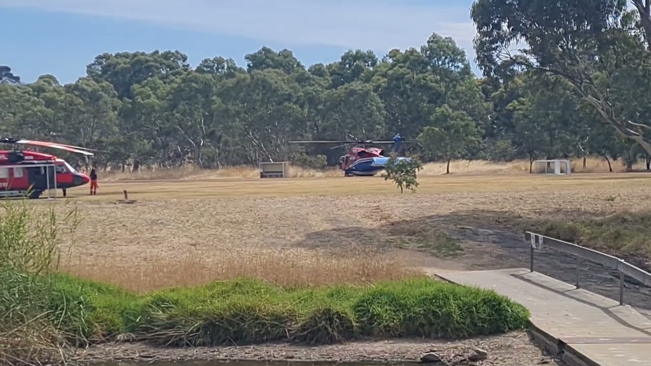 Black Hawk water bomber taking off