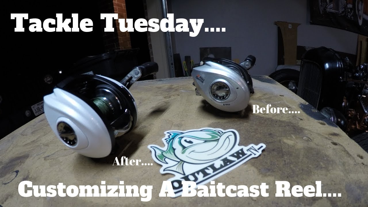 Tackle Tuesday..... Custom painting bait cast reels