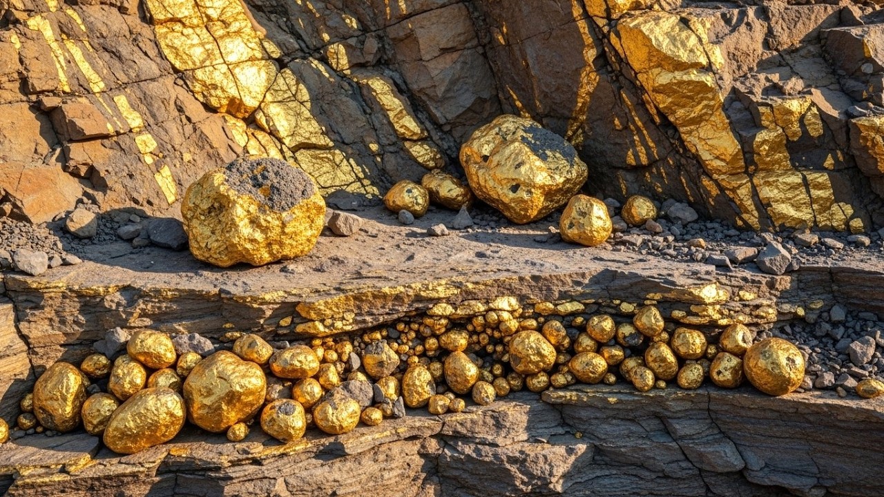 Wow that looks amazing  collecting the gold treasures and gemstones at riverside