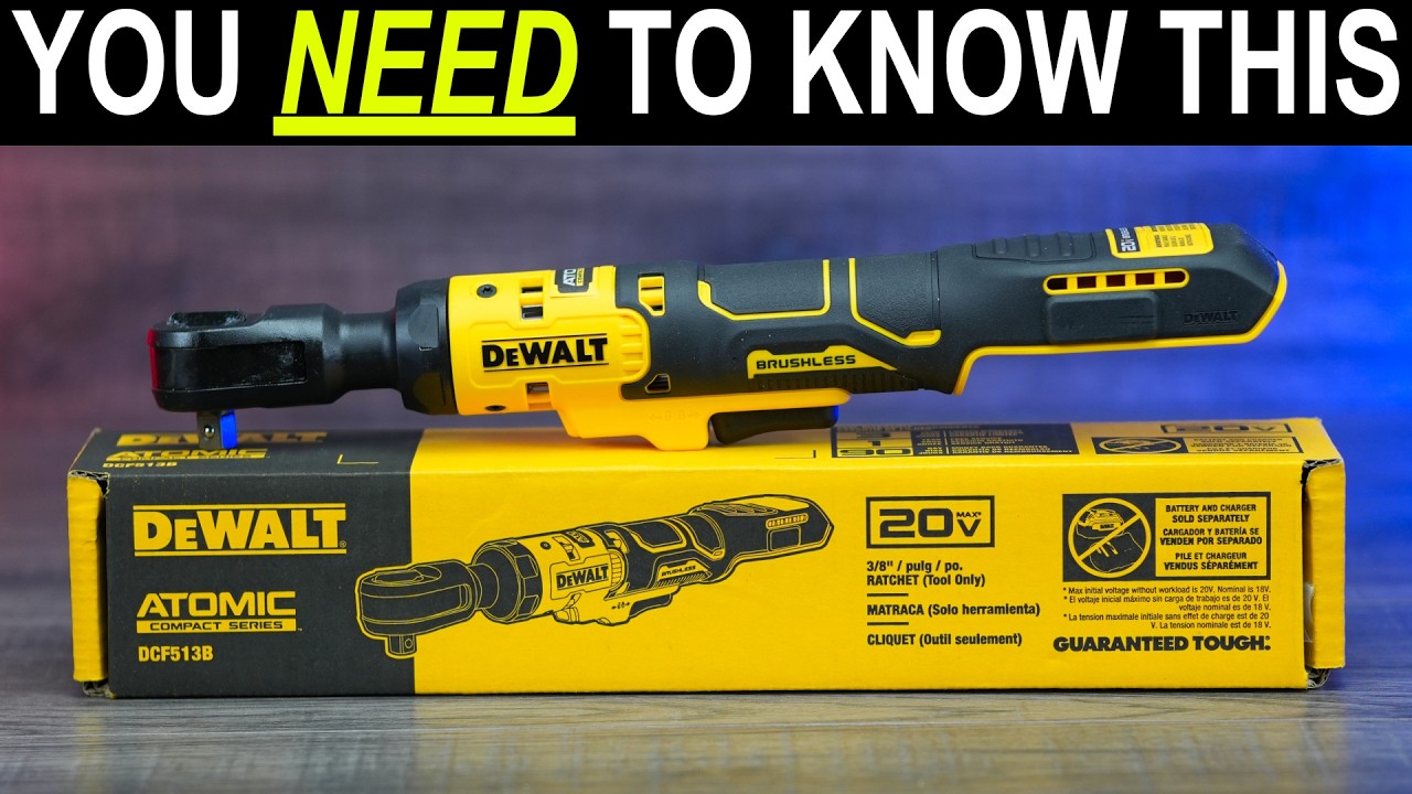 Распаковка и тестирование трещотки Dewalt 20 В DCF513B