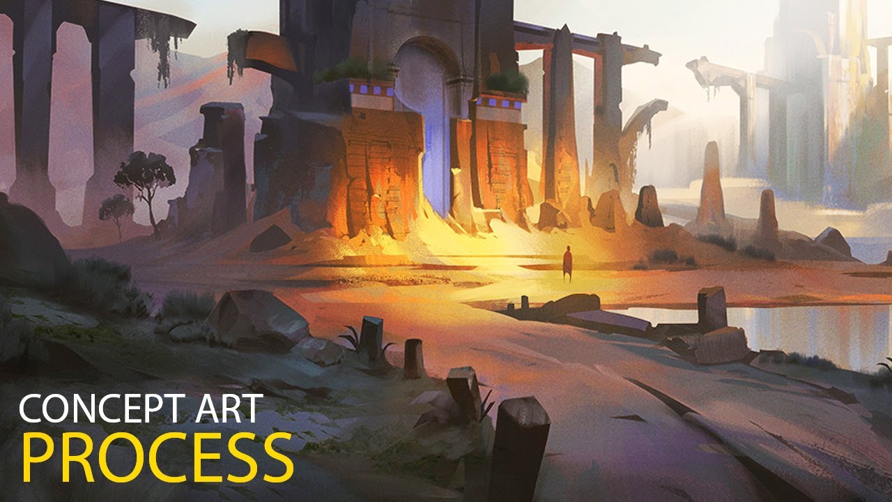 Broken Bridge Temple: Environment Concept Art Process