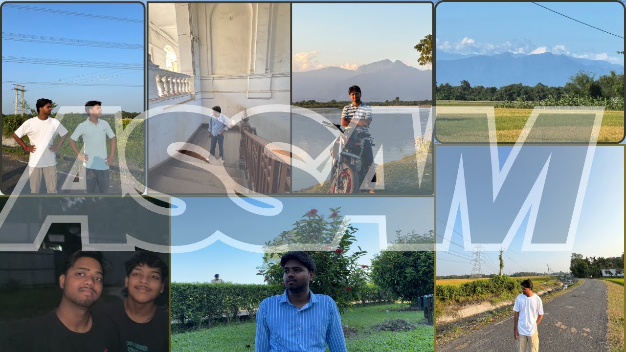 🌾Rice Paddies & Sunsets A Perfect Evening in Assam! 😁