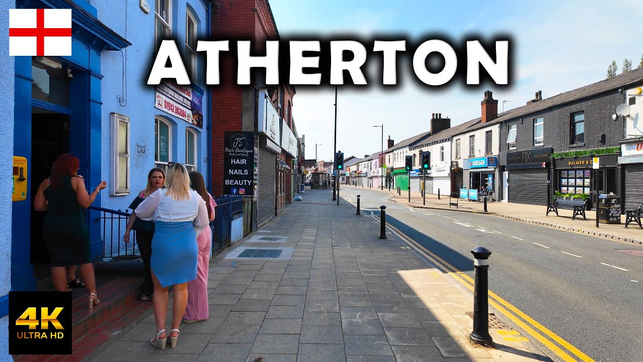 Walking in Atherton Town, Greater Manchester