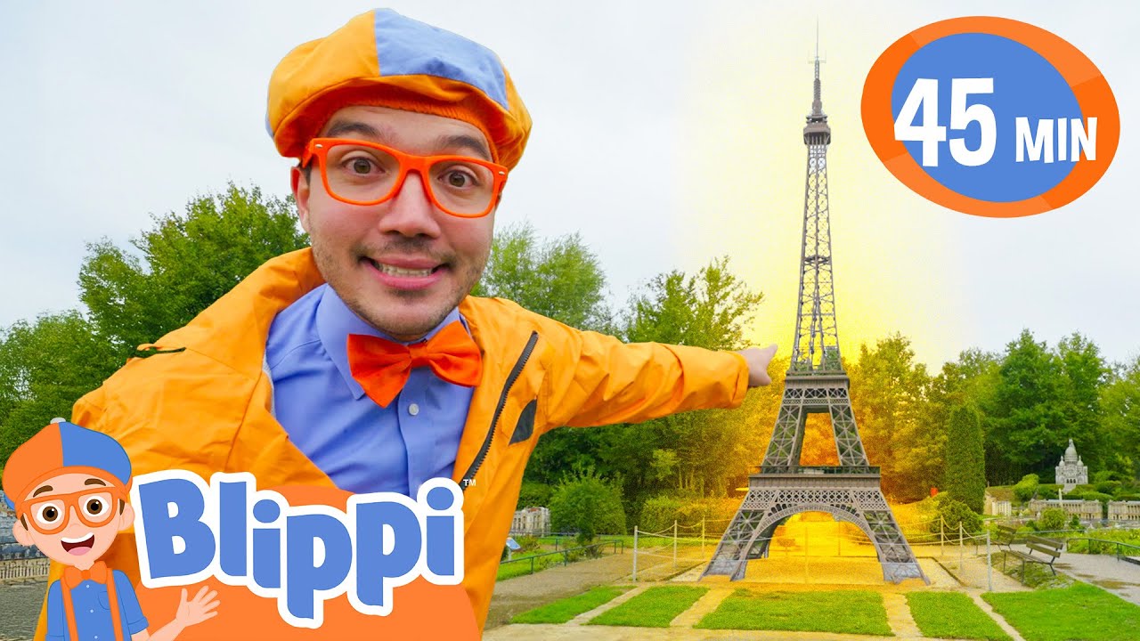 Tiny France?! Mini Eiffel Tower!! | Blippi & Meekah Challenges and Games for Kids