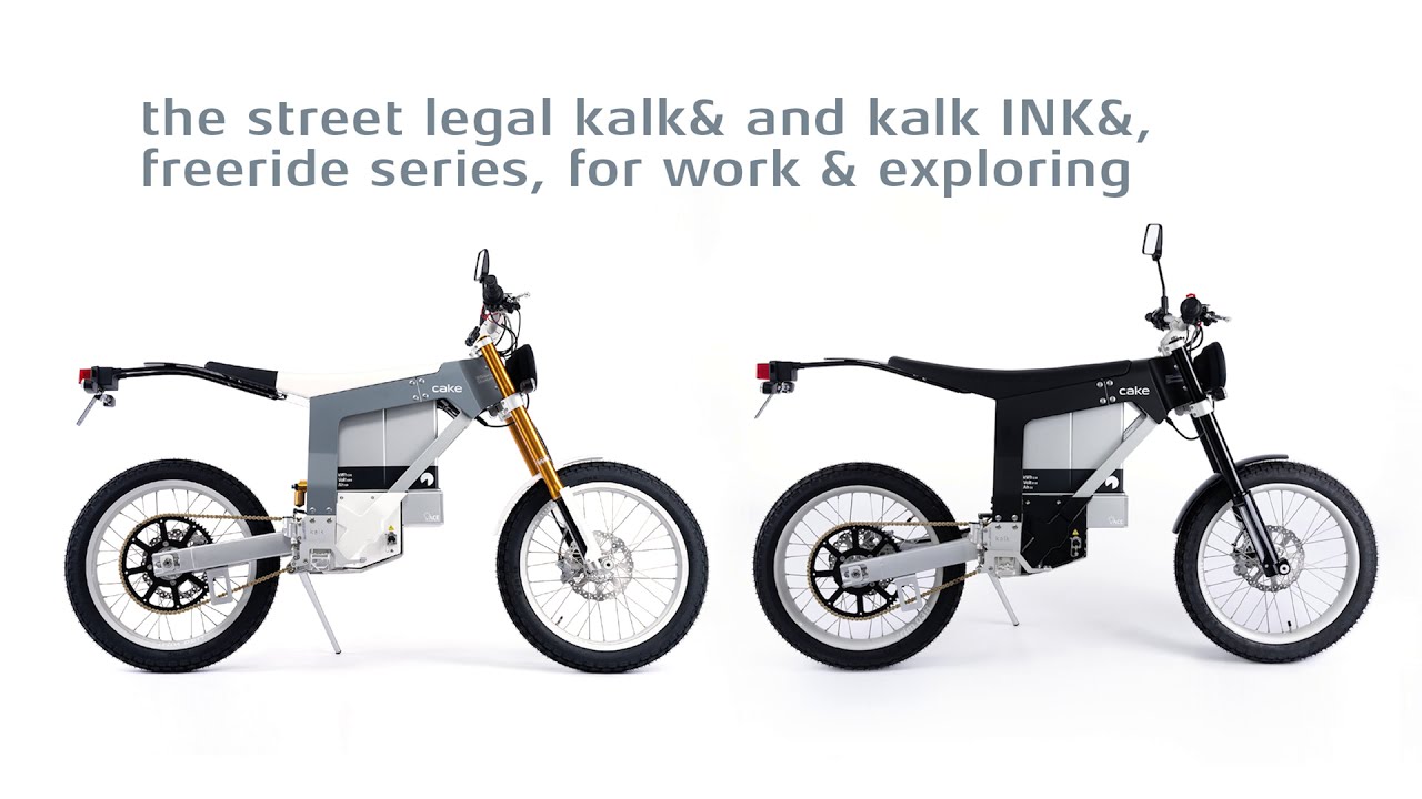 The street legal Kalk& and Kalk Ink&, Freeride Series, for work & exploring