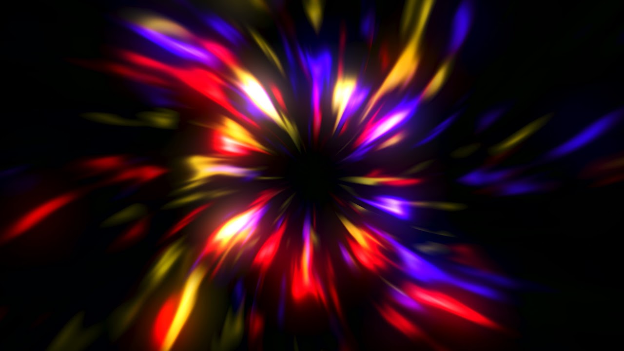 Abstract Colorful Glowing Neon Lights Swirl Loop. Elegant Gradient  Rotation Tunnel. 4K
