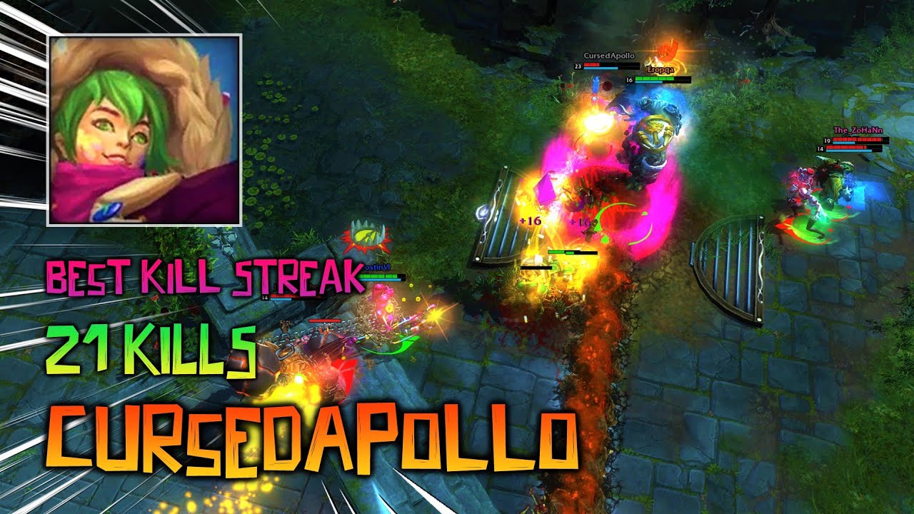 HoN Flint Beastwood - CursedApollo - Best Kill Streak - 21/5/7