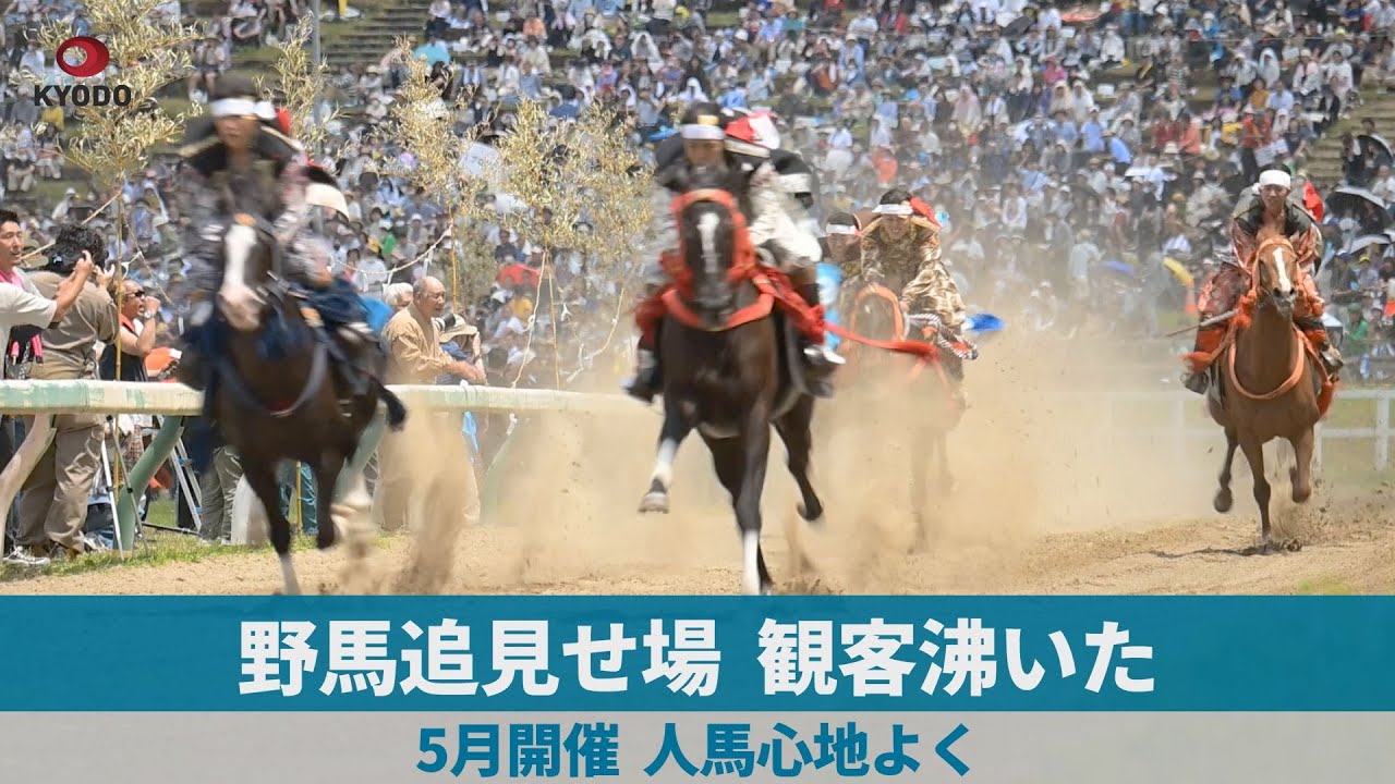 野馬追見せ場、観客沸いた 5月開催、人馬心地よく