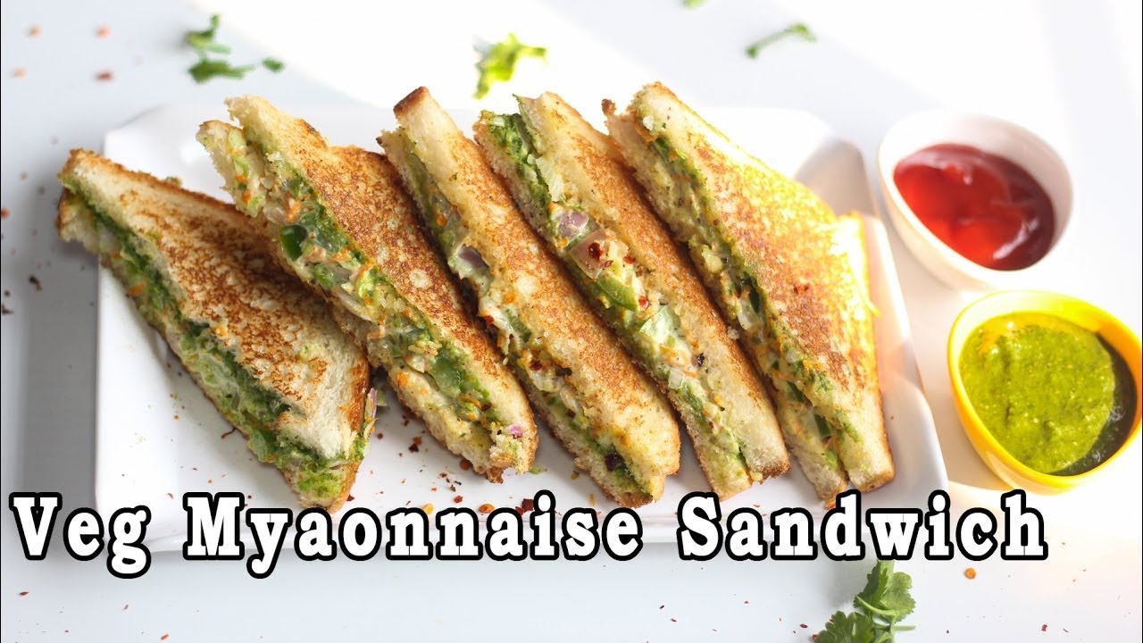 Veg Mayonnaise Sandwich Recipe For Breakfast | Mintsrecipes #170