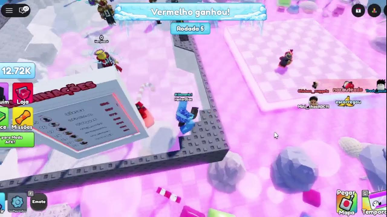 jogando a atualização de knockout no roblox