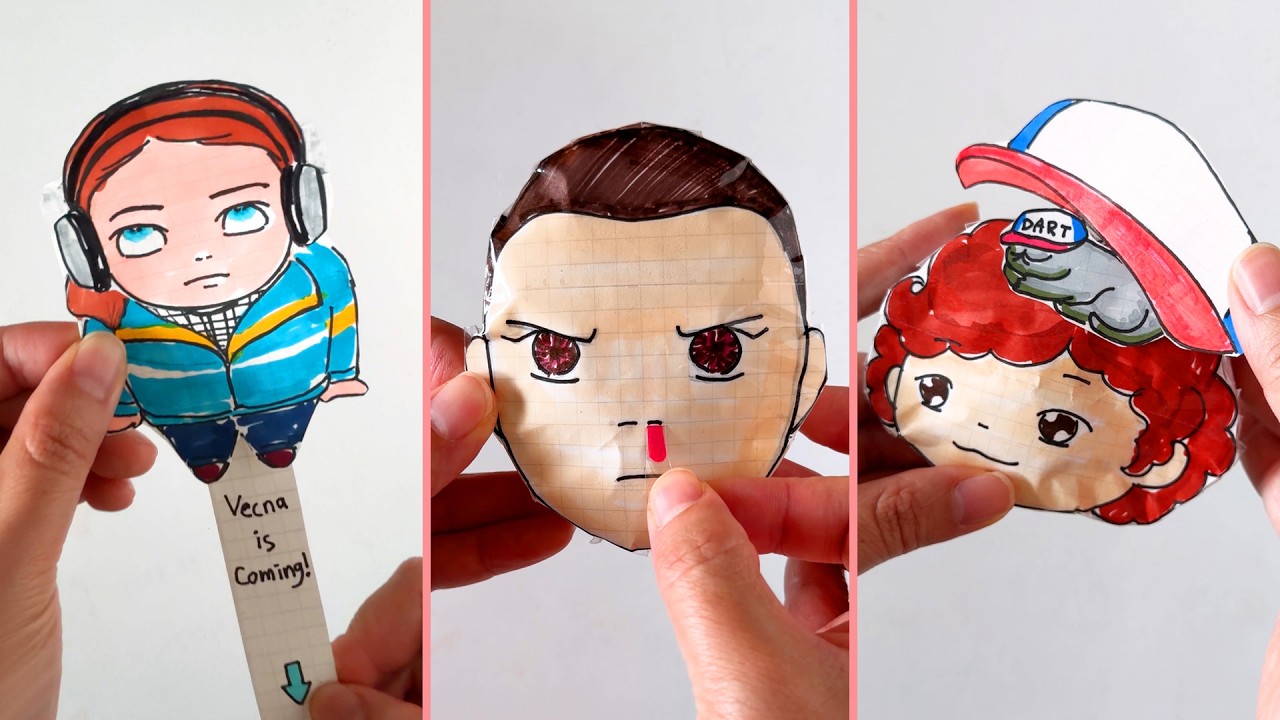 ✨Tutorial ✨ Stranger Things Paper DIY Compilation | Slow & Detailed Version | Tiki Paper