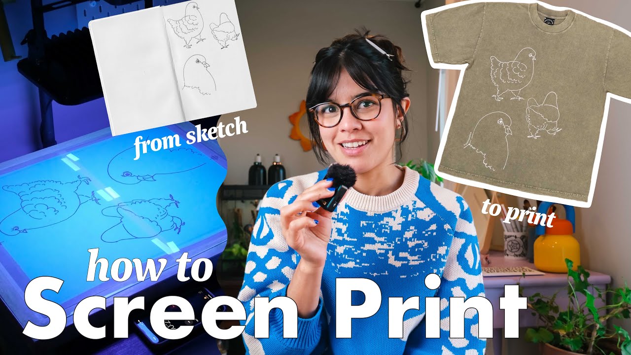 How to Screen Print a Shirt ✷ Turn Your Sketch Into a T-Shirt”