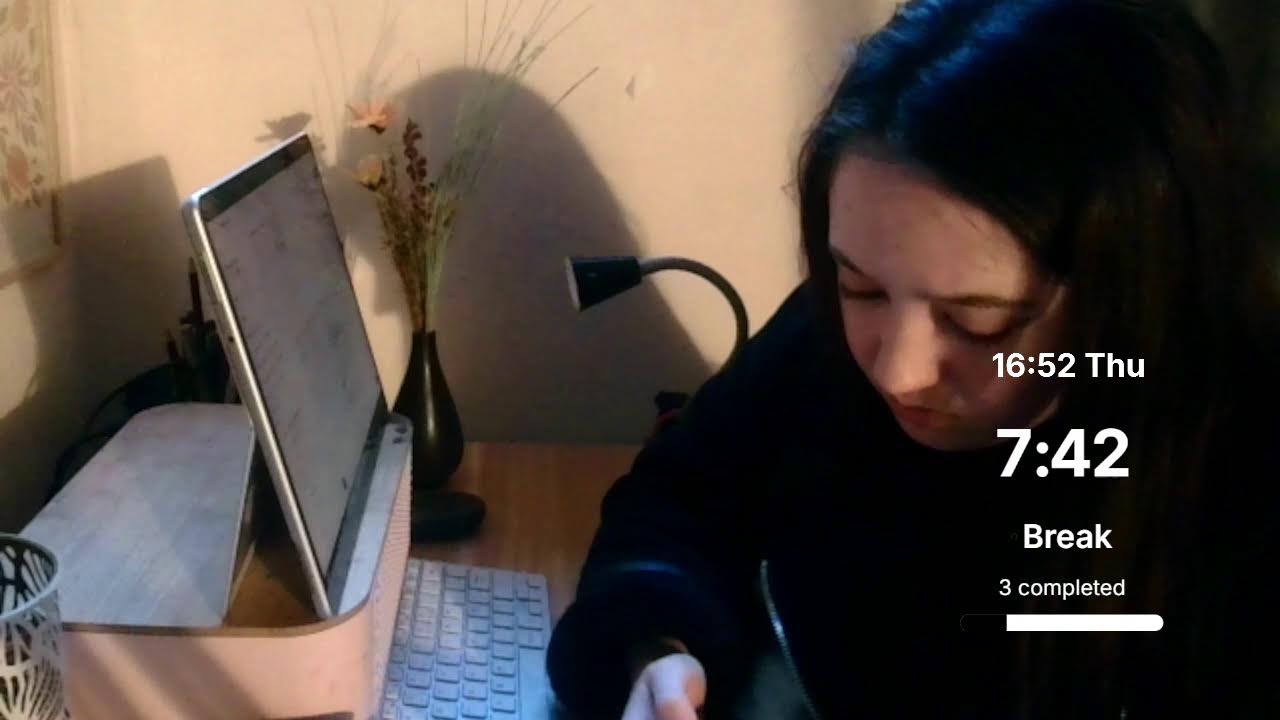 5 HOURS REAL TIME STUDY WITH ME - pomodoro 50/10 [ with talks] coworking ambience👨‍💻