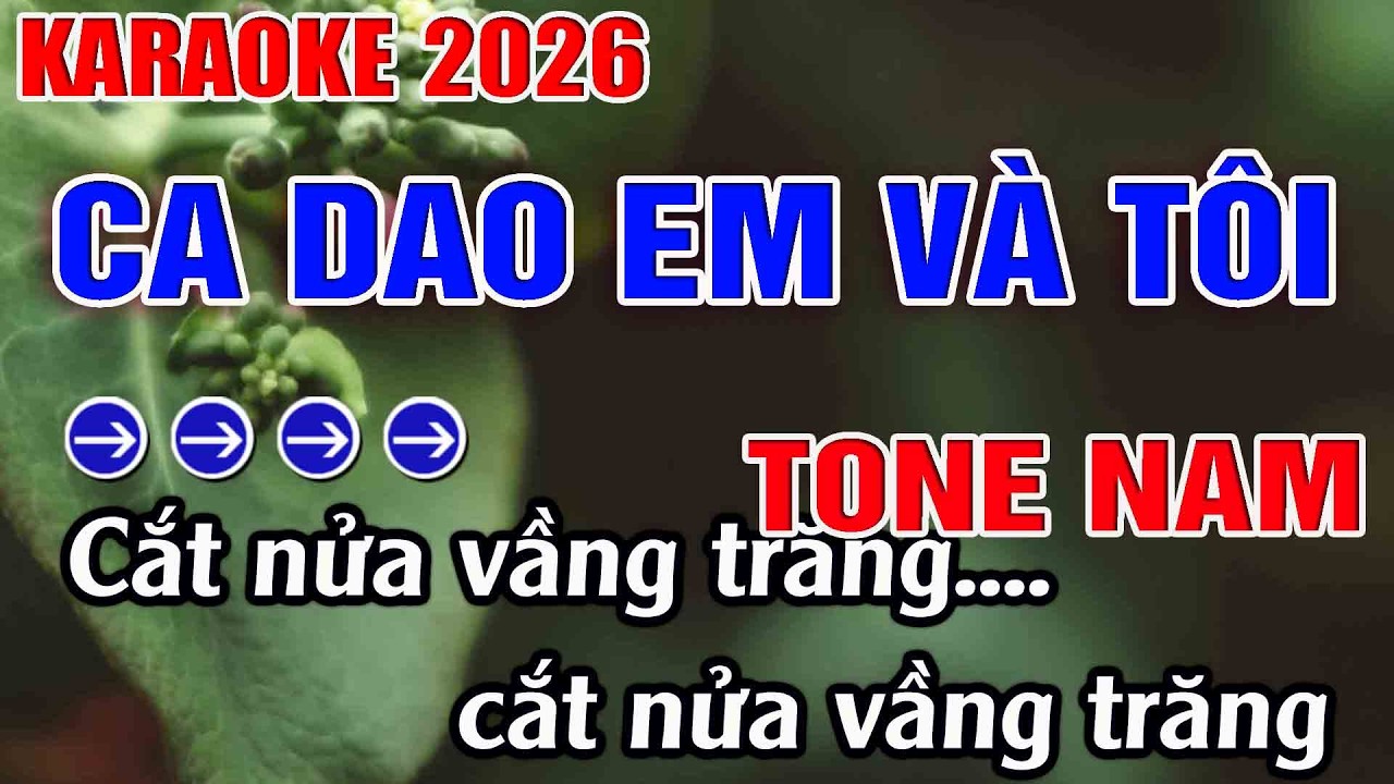 Ca Dao Em Và Tôi Karaoke Tone Nam Karaoke Hoàng Long 2026 - Beat Mới