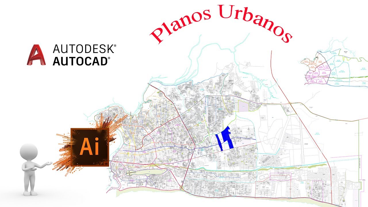 Como hacer plano urbano, [Transformar un mapa de Google a un croquis de AutoCAD o illustrator]