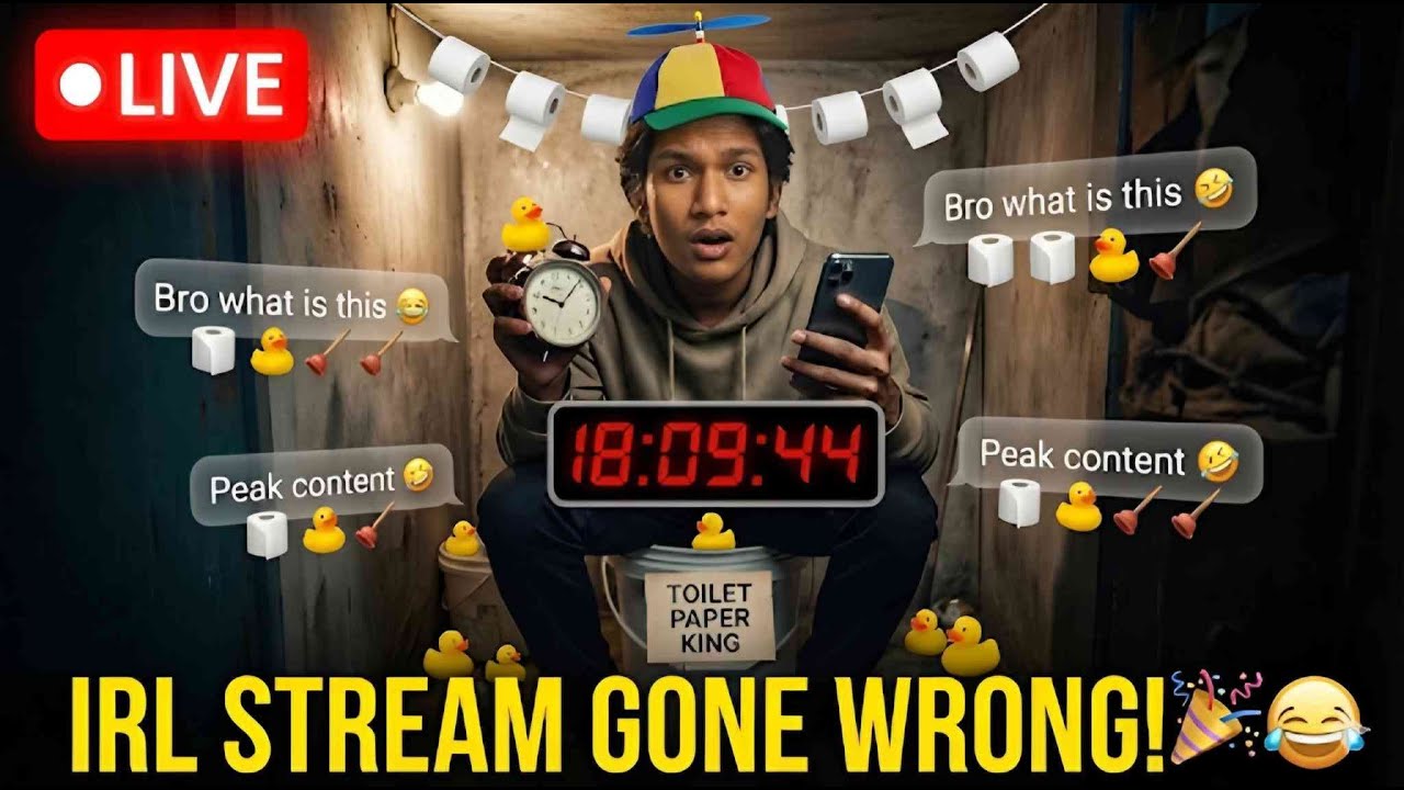 I Spent 24 Hours Locked In A Room 😳 | IRL Stream failed 😫