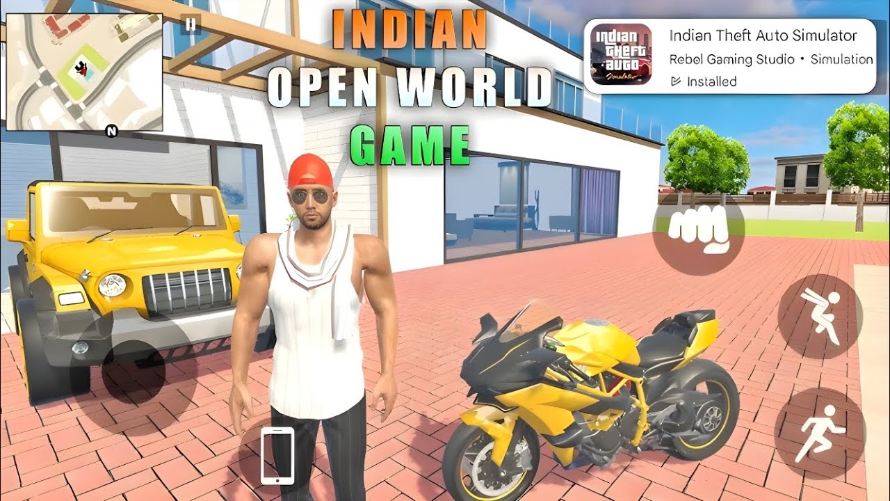 NEW Indian Theft Aura Simulator Gameplay! 😱 (Open World Action) 🧑‍✈️💥🚨