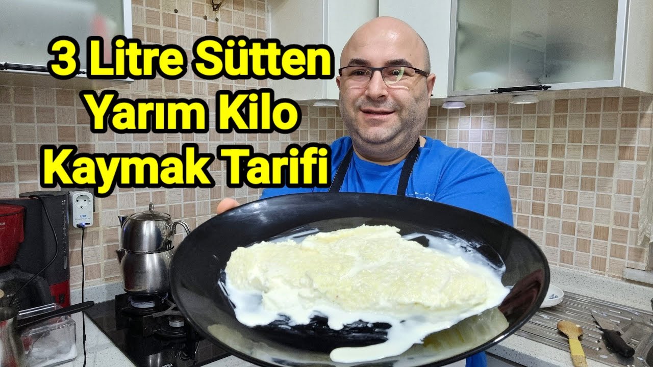ÜÇ LİTRE SÜTTEN YARIM KİLO KAYMAK NASIL YAPILIR! PÜF NOKTALARIYLA KAYMAK TARİFİ