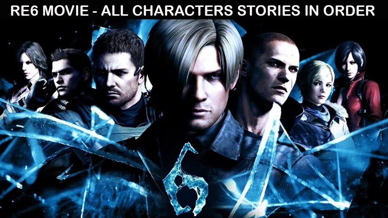 RESIDENT EVIL 6 Remastered All Cutscenes (Game Movie) Leon, Chris, Jake & Ada Story in Order