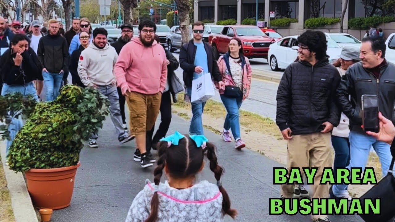 Bushman Prank: THEY DID NOT EXPECT THIS WHEN VISITING CALIFORNIA!!