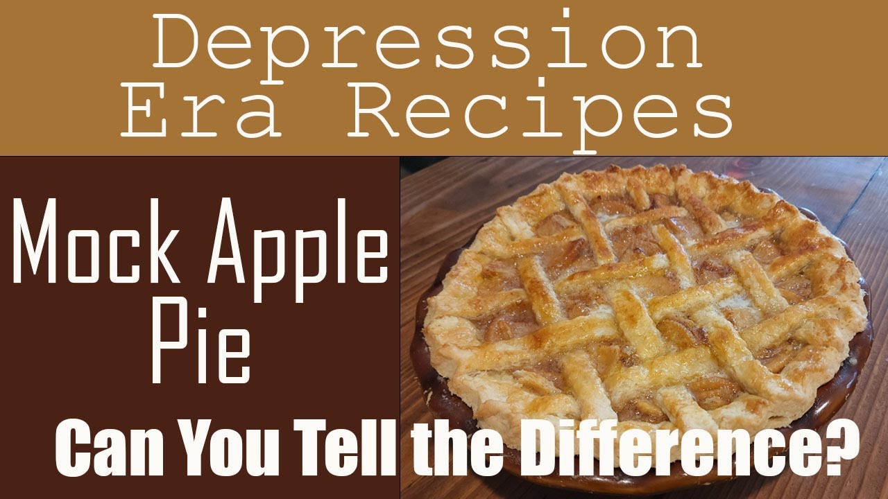 Рецепты времен Великой депрессии... Имитация яблочного пирога... Заметите разницу?