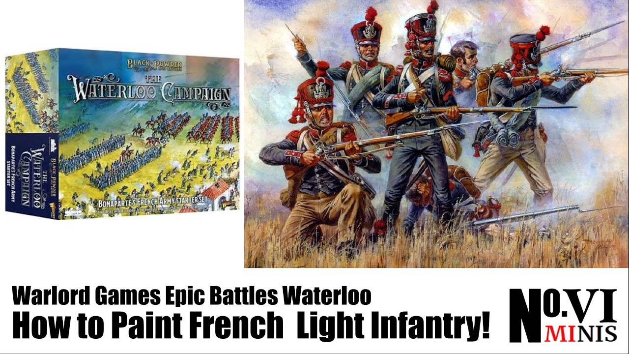 How to Paint up a Brigade of French Light Infantry for Waterloo Epic Battles Awesomely Quick!