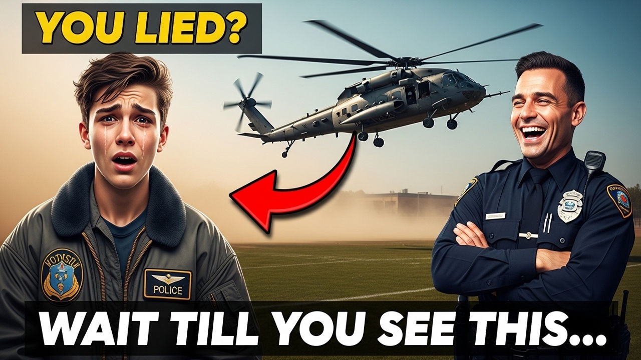 Cop Mocked Teen About His Dad — Then A Helicopter Arrived