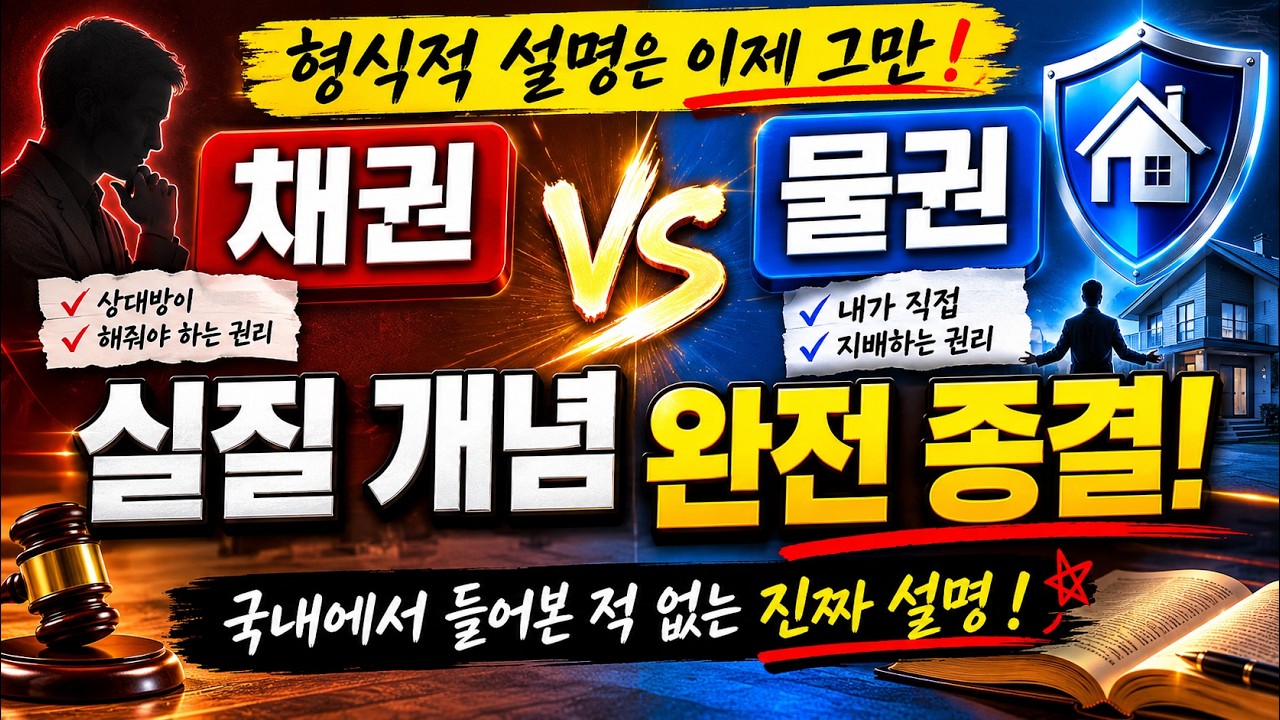 부동산경매 물권 vs 채권 쉽게 이해하기 | 경매 초보 필수 강의