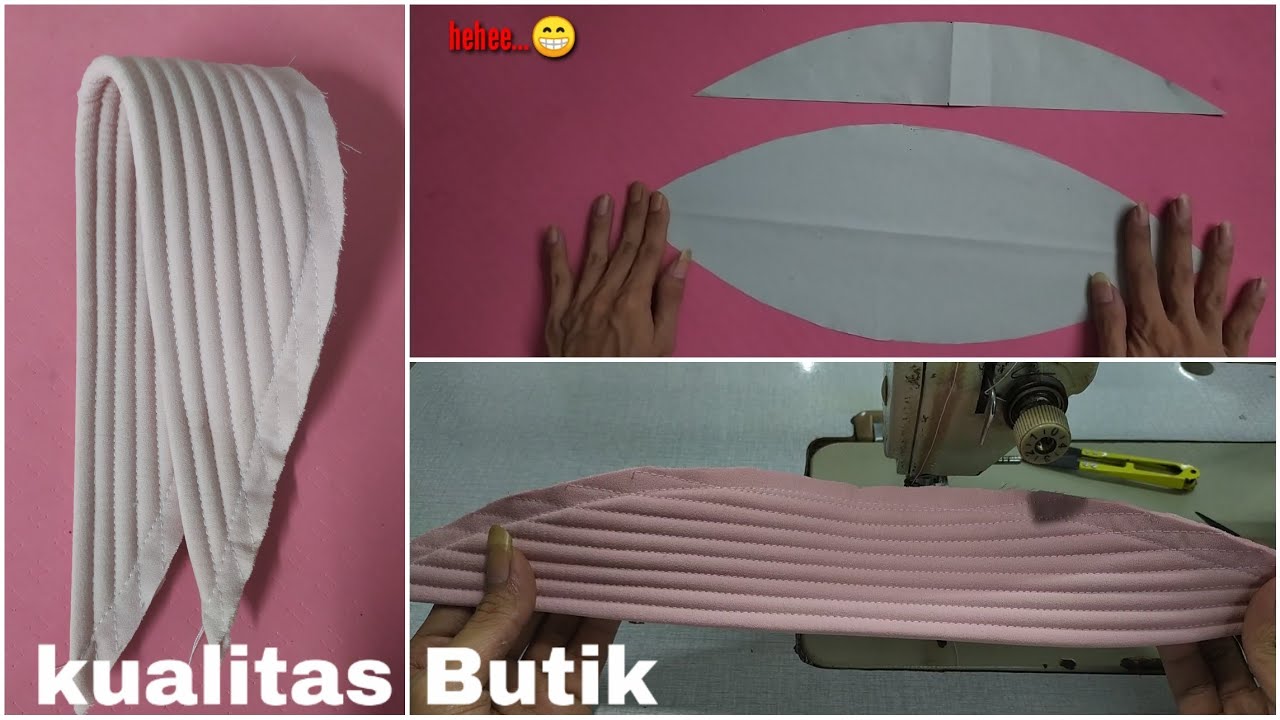 Proses cara membuat PAD(pet) untuk kerudung