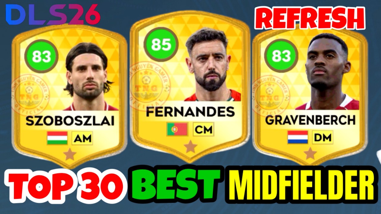 DLS 26 | 🔥TOP 30 BEST MIDFIELDER IN DLS 26 ! WINTER ❄️ REFRESH !📌