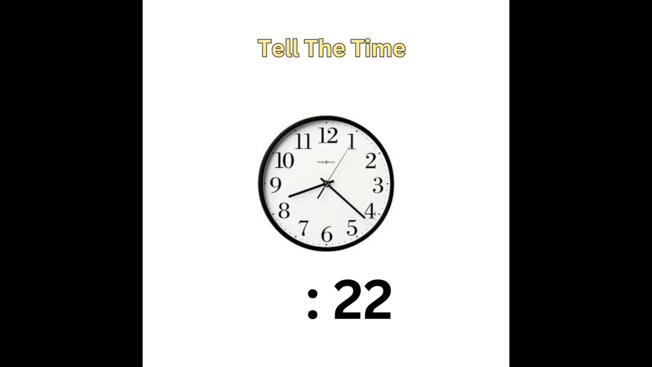 Tell The Time | Analog Time Clock