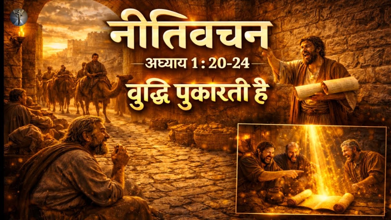 नीतिवचन अध्याय 1 : 20-24 | बुद्धि की पुकार |   Listen To The Call Of Wisdom।