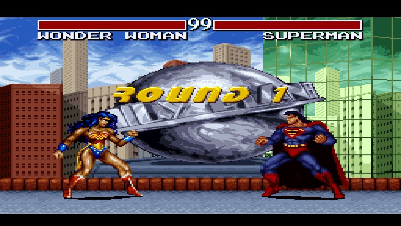 JUSTICE LEAGUE TASK FORCE - (SUPER NINTENDO) - [ MULHER MARAVILHA ] - LEVEL HARDEST - PLAYTHROUGH