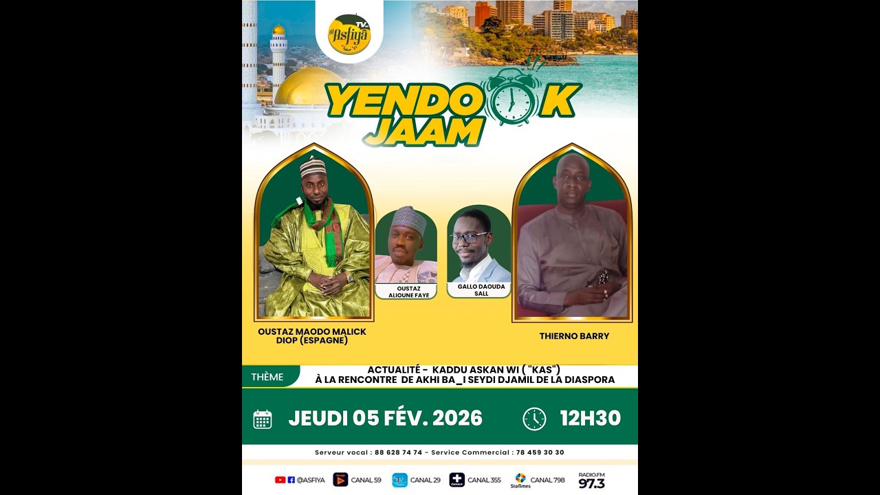 DIRECT -YENDOOK JAAM DU 05/02/26  A LA RENCONTRE DE AKHI BA I SEYDI DJAMIL DE LA DIASPORA