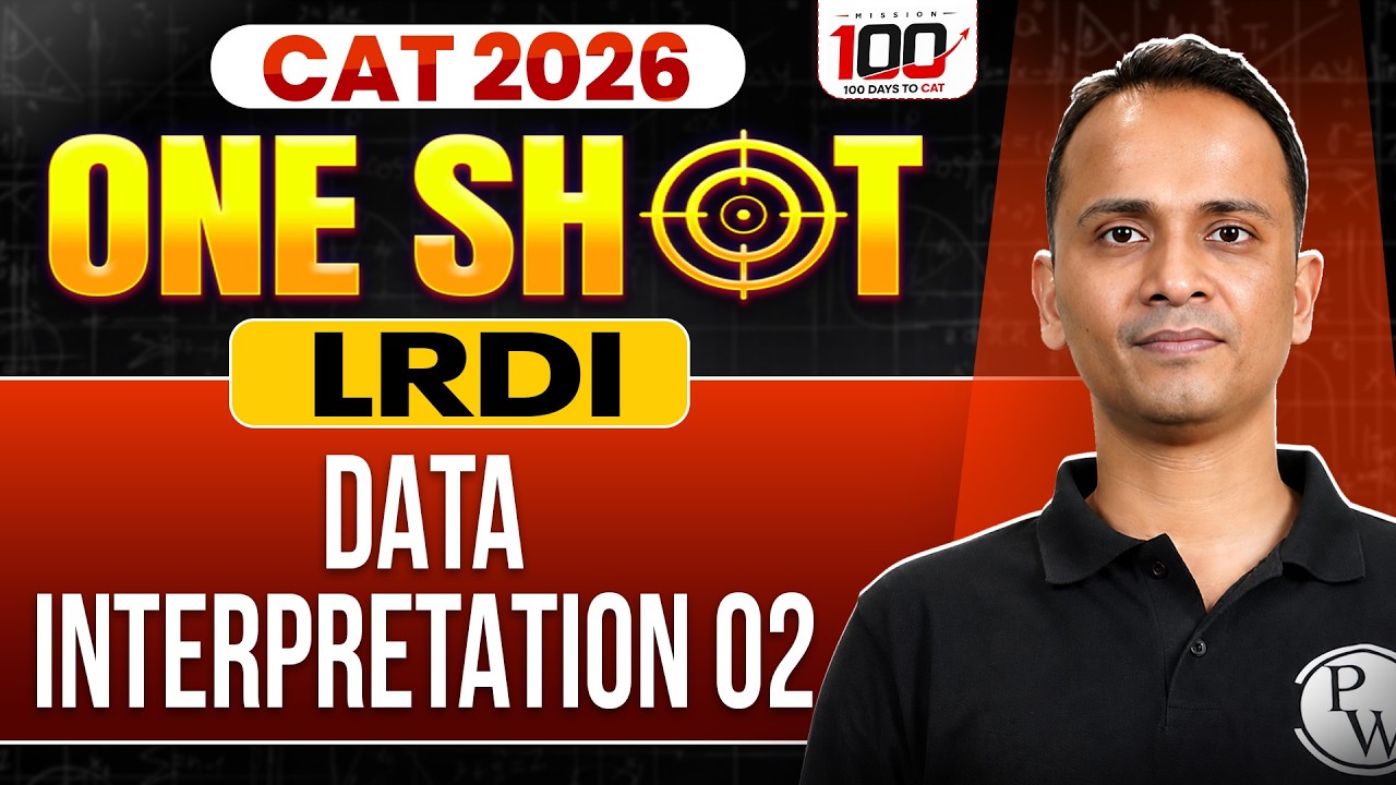 CAT 2026 LRDI Exam | Data Interpretation Part 02 | CAT Exam Preparation