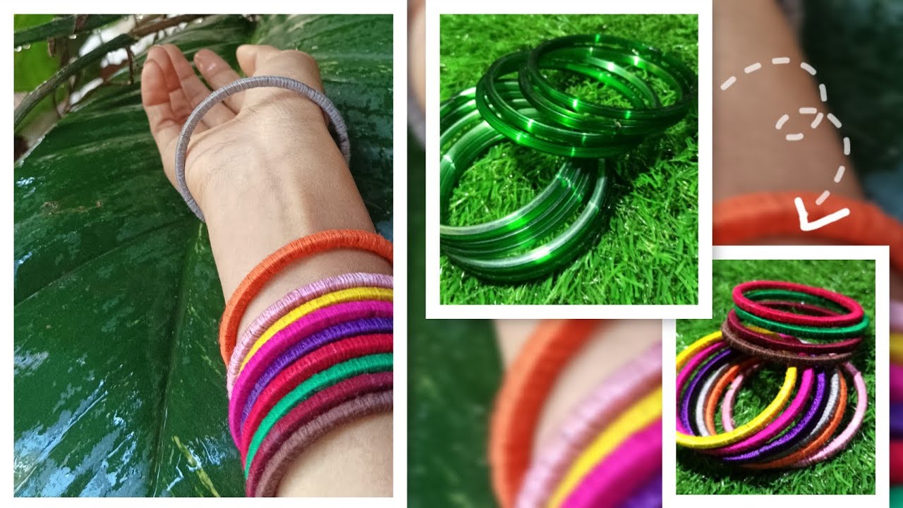 DIY thread bangles decoration | easy beginner friendly | Deeksha DIY 