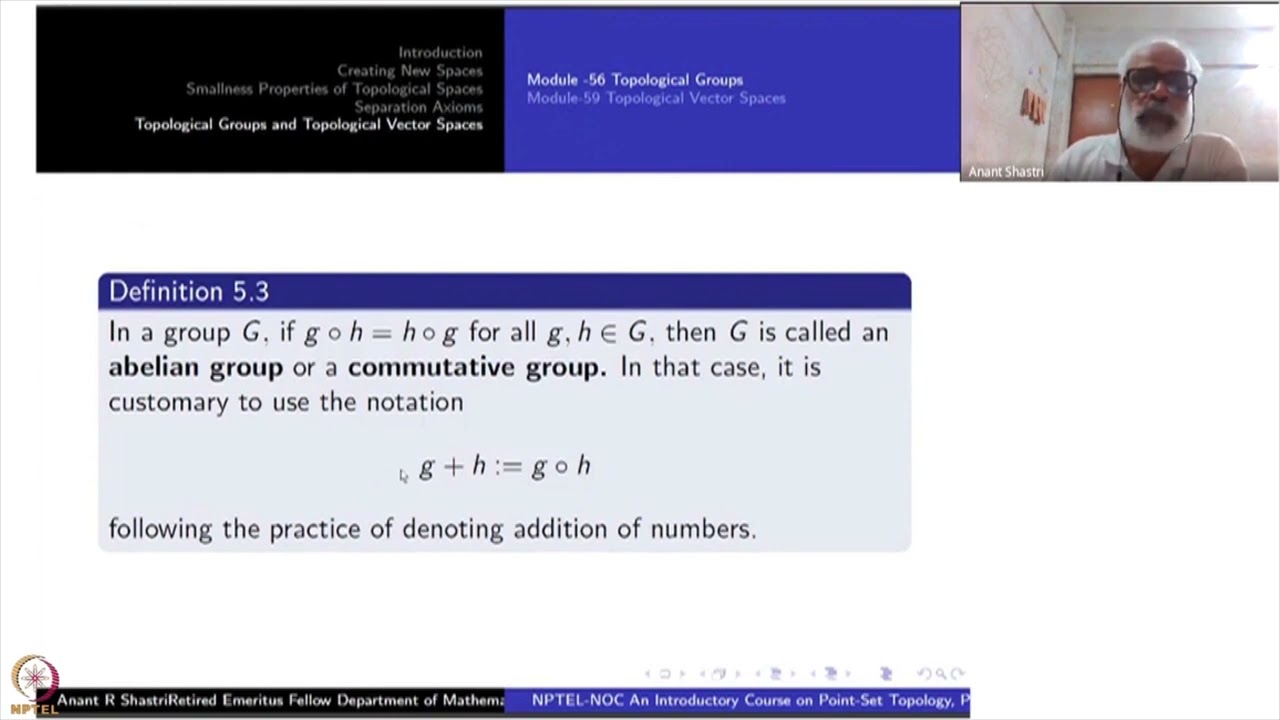 Topological Groups