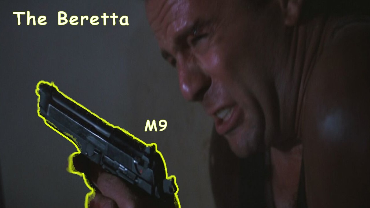 We Shoot The BERETTA M9 + do a little Die Hard